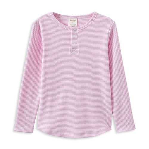 Milky Stripe Henley